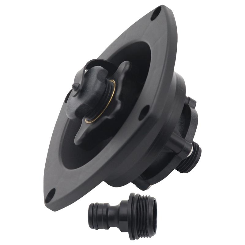 RV City Water Fill Inlet Water Fill Inlet Built In Check Valve for Boat Gravity Water Inlet Fill Dish Marine Caravans