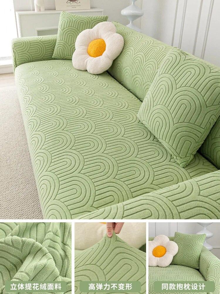 

Жаккардовый чехол для дивана, эластичный простой чехол для подушки на сиденье дивана, защита для мебели, защита от пыли для гостиной, L-образный угловой чехол для дивана 1-seater 90-140cm