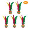 1/5Pcs Colorful Feather Shuttlecock China Jianzi Foot Kick Wheel Goose Feather