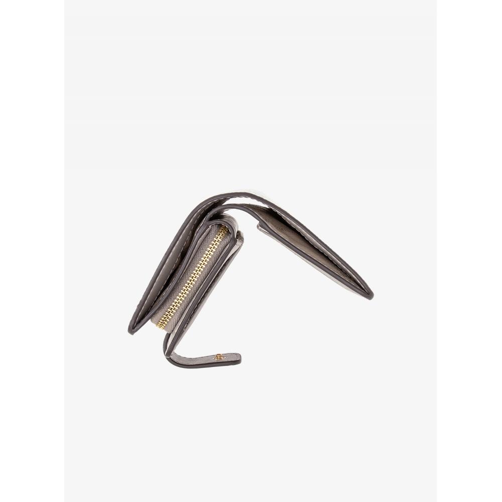 Michael Kors Jet Set Travel Bilfold Zip Coin Wallet Medium   Mk Signature 35f3gtvf2v1999 Optic White