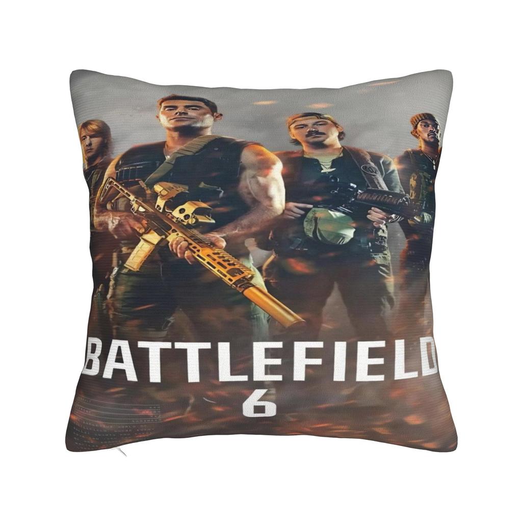 Car Decorations Battlefield 6 Funny Games Pillowcase Accessories Pillow Covers Square Multi-Size