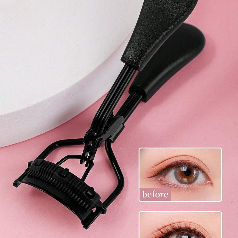 1pc Portable Eyelash Curler, Black Color With Comb, Instantly Curls And Holds Lashes, Suitable For Daily Makeup