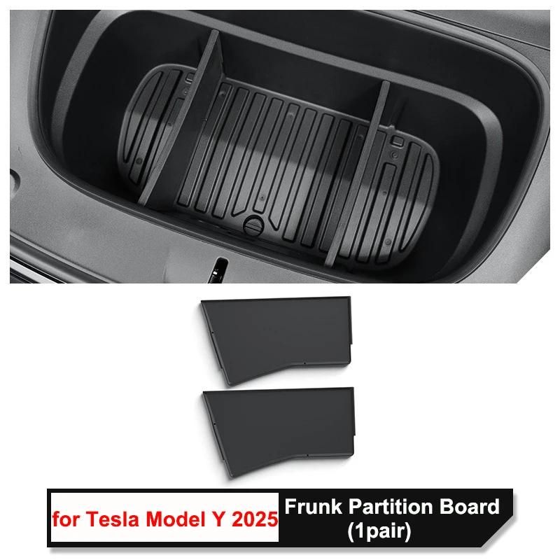 

for Tesla Model Y Juniper 2025 Frunk Storage Box Partition Board Front Trunk Organizer Stowing Parts Modification Accessories for Model Y 2025