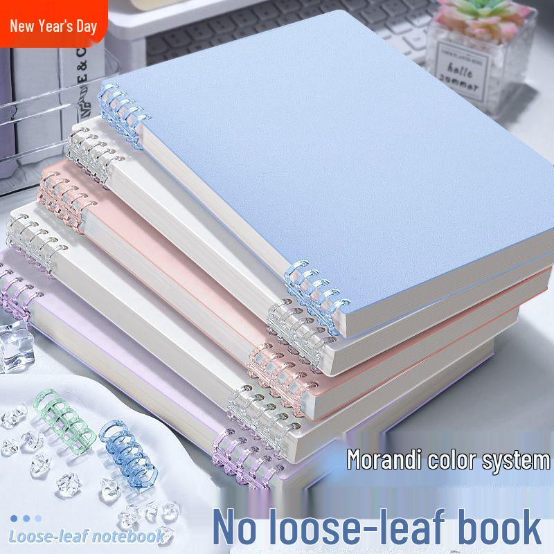 Morandi Colors B5 Loose-Leaf Detachable Coil Planner - Comfortable Thickened Notebook