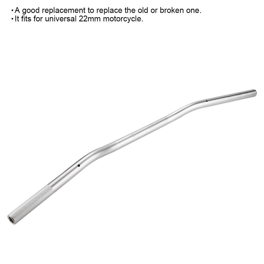 22mm Diameter Aluminum Alloy Retro Motorcycle Modified Handlebar Flat (Matte Black)