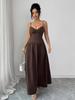 European Style Elegant French Retro Sling Dress for Women - 2026 Spring/Summer Collection