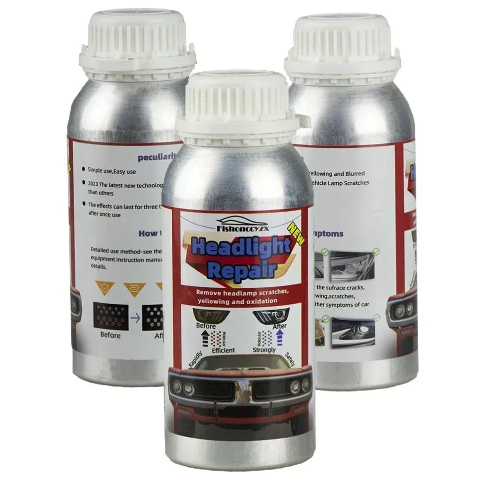 800ml Headlights Liquid Polymer Headlight Chemical Polish Repair Fluid Refurbishment Scratch Repair Polishing Headlights Kit