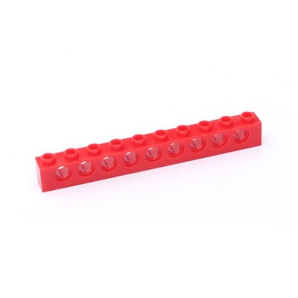 Compatible Building Block 2730 Hole Brick, Technology Machinery Building Block Spare Parts 1X10 With 9 Hole High Brick Bump Brick