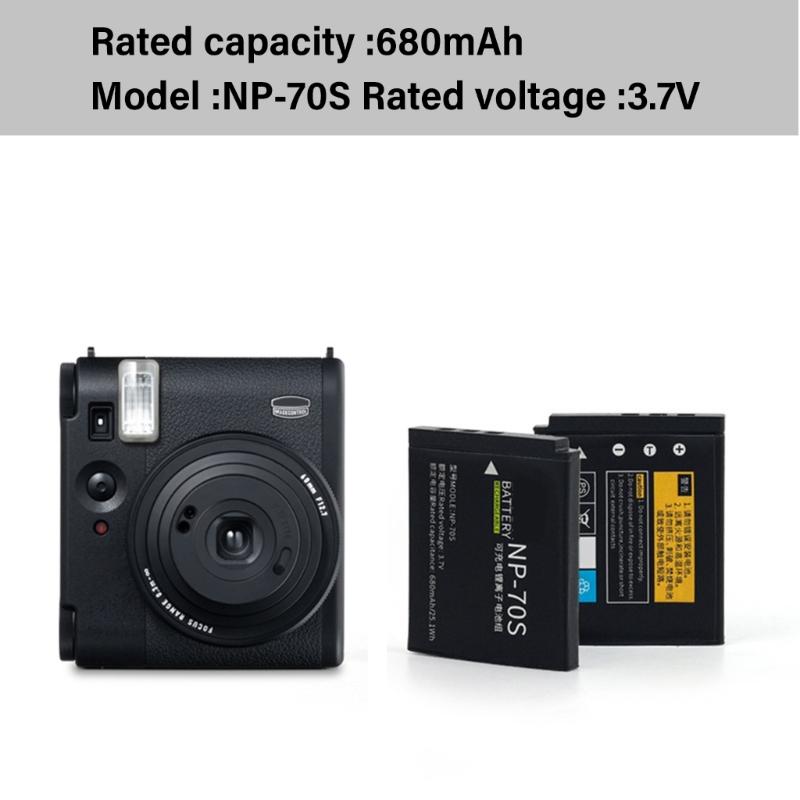 70S Replacement Battery 680mAh High Capacity For 99 Instantly Print Camera 3.7V Rechargeable