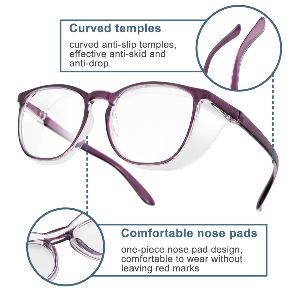 3PCS Multi-coloured PC Anti-flecking Pollen Goggles Men's and Women's Sunglasses Anti-blue Light Radiation Glasses