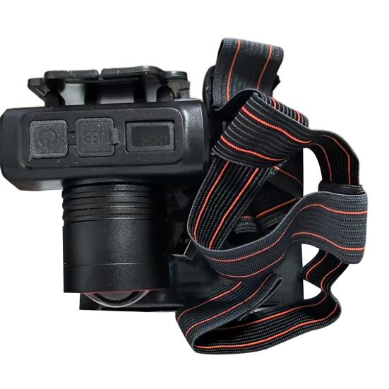 LED Headlamp Rechargeable Flashlight with Motion Sensor Digital Display High Lumens Waterproof Emergency Headlamp