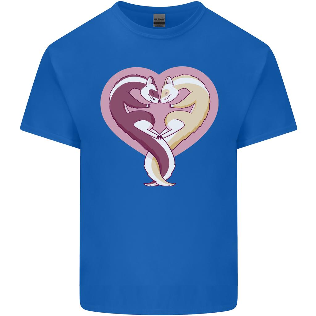 Ferret Heart Unisexs Light Cotton TShirt