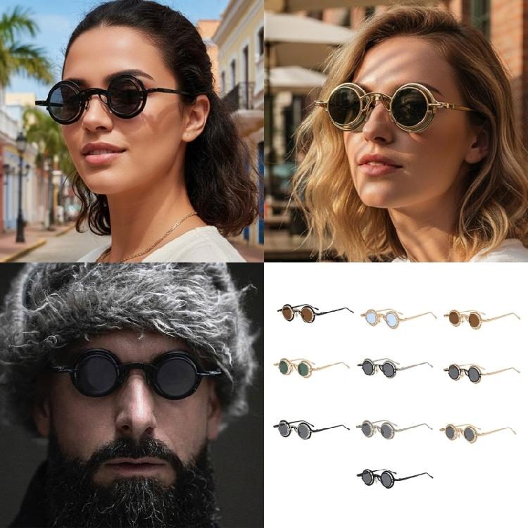 Durability Round Metal Sunglasses with Scratch Resistant Lenses Baby Sunglasses Accessories for Day Wear