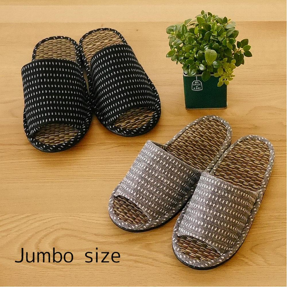 [Tatami Slippers] Jumbo Dot Goza Medium Jumbo Size Men s Tatami Tatami Made in Japan Japanese Style Rush Washable Asian Old-fashioned Deodorizing