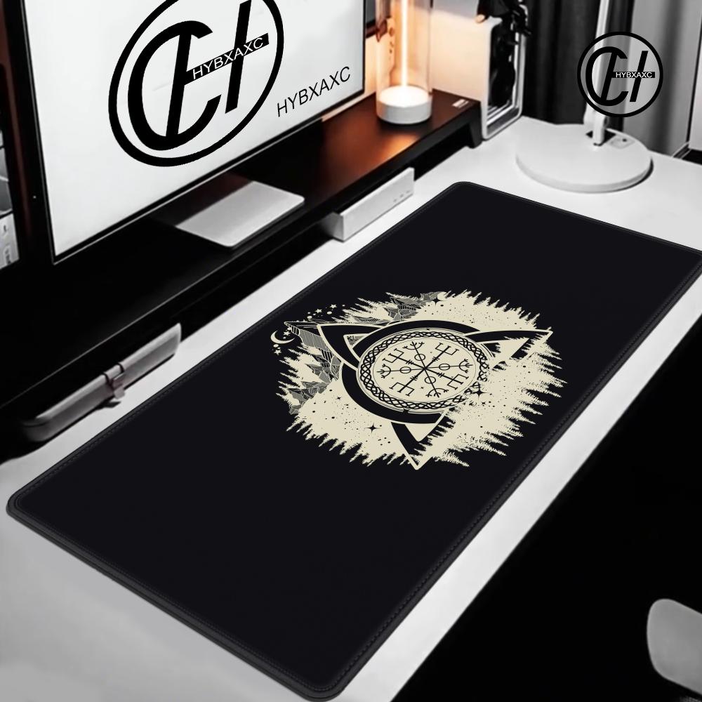 VikingVegvisir Logo Mousepad INS Tide Large Thickened Mouse Pad Oversized Gaming Keyboard Notebook Table Mat for PC Computer