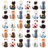 Cat Charm Flower Deco Parts Pendant 30 Pieces Random Colors Alloy DIY Decorations Necklace Earrings Handmade Material.