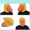 Cute Yellow Duck Face Mask Comfortable Latex Animal Mask For Festive Celebrations