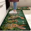 1Pcs Anti Fatigue Kitchen Rugs Rabbit Print Waterproof Non-Slip Thick Cushioned Kitchen Mat Heavy Duty Comfort Standing Mat for Kitchen Bathroom
