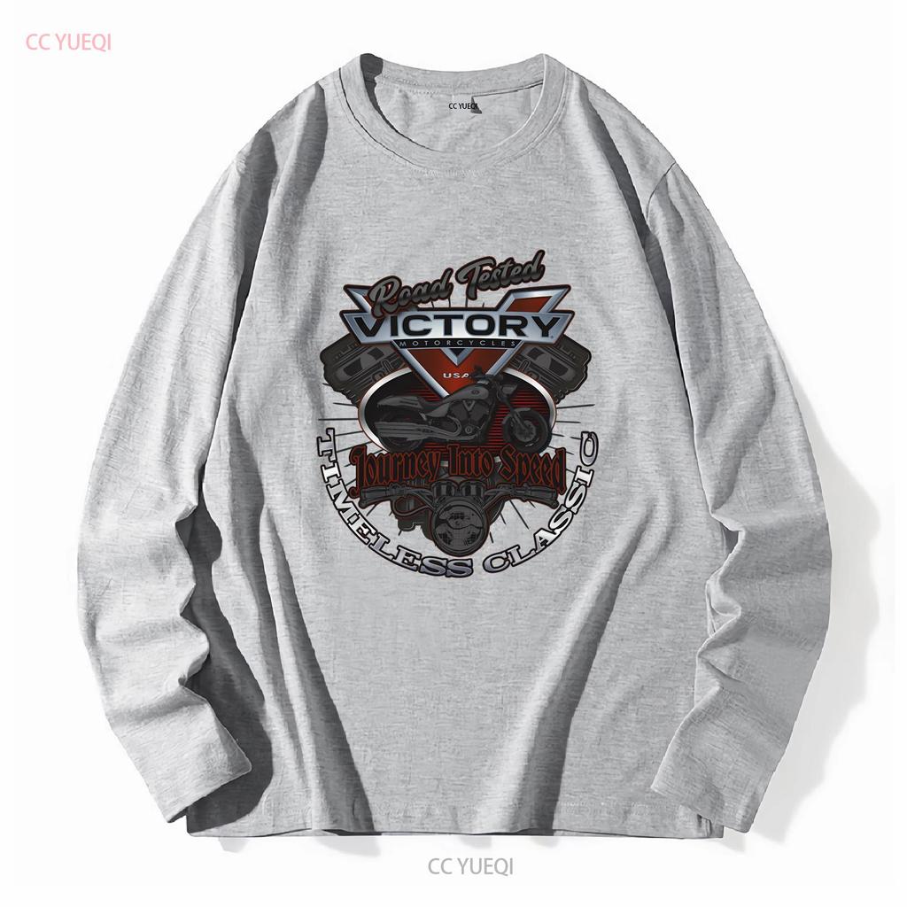 Victory Motorcycles Softstyle T-Shirt vintage gewaschen dehnbar Grafik Oberteil für den Alltag bequem atmungsaktiv weich