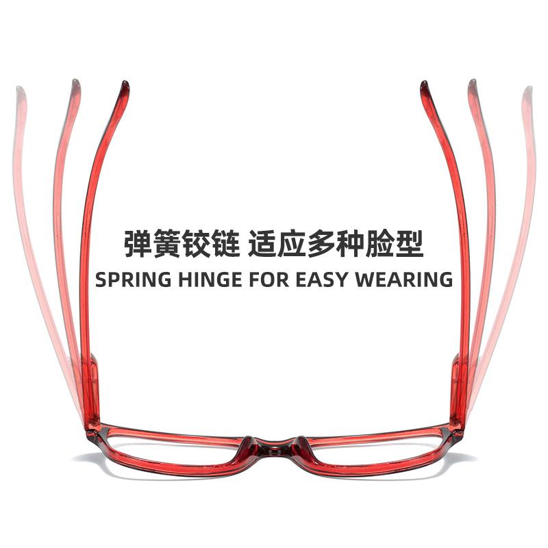 Fashion Anti-Blue Light Eye Protection Flat Mirror For Men And Women, Comfortable Spring Legs Can Be Equipped With Degree Flat Mirror