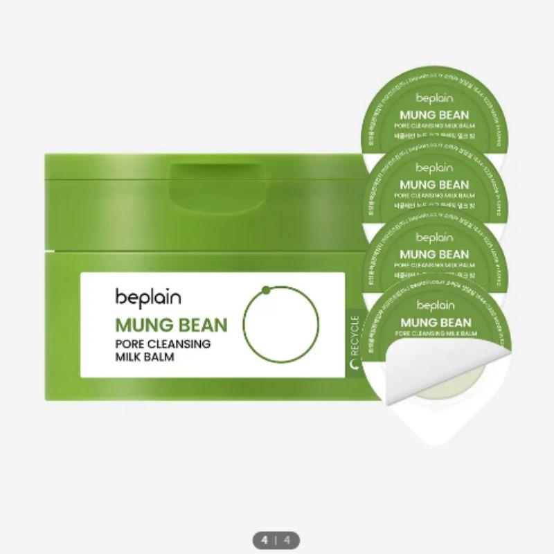 Beplain Mung Bean Pore Cleansing Milk Balm 100ml + (3ml × 4)