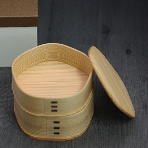Odate Kogeisha Magewappa Bento Plum Blossom Bento 2 Akita Fabriqué au Japon Boîte, Boîte, Niveaux, Cèdre,