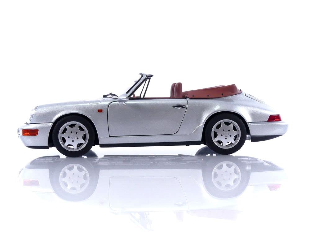 NOREV Porsche 911 Carrera 2 Cabriolet 90 Silver Scale Model 187330 1/18