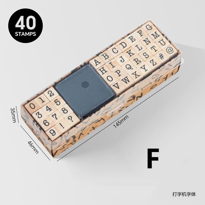 

Creative Character Wooden Stamp Set, Typewriter Number and Letter Seal DIY Diary Wooden Seal for Journaling Scrapbooking Stamp
