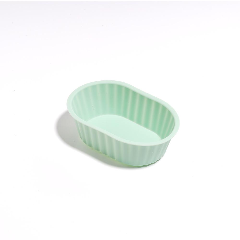Silicone Oval Baby Food & Muffin Cups - Non-stick, High-Temperature Resistant, Reusable Baking Pan for Air Fryer.