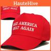America Make Great Again Hat Donald Trump Black Baseball Cap Red Unisex Gift