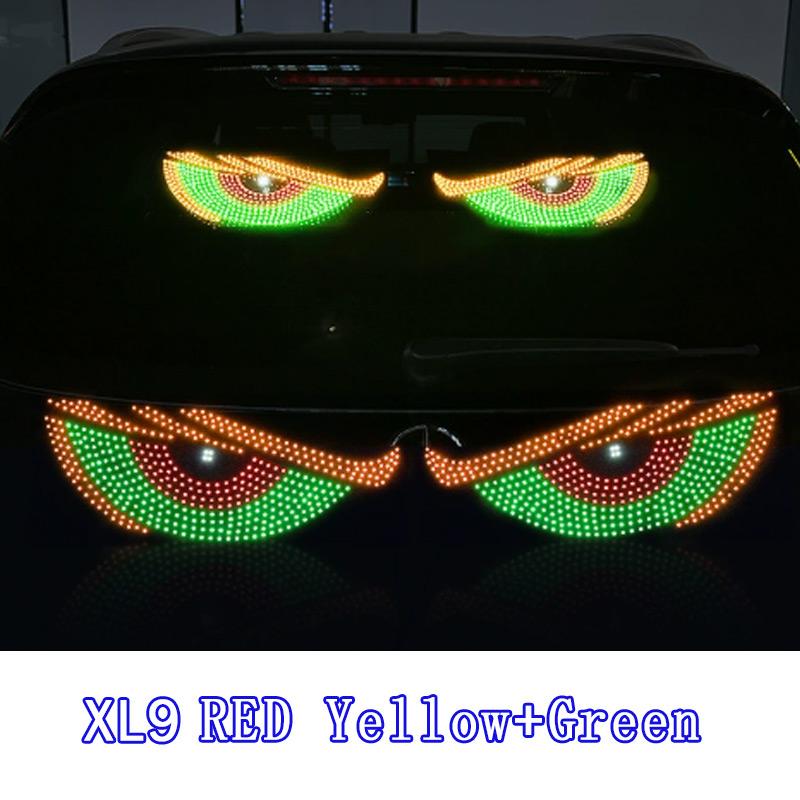 Dynamic Demon Eye for Truck Led Devil's Eye Lamp RGB USB Strobe Pixel Panel Windshield Warning Decorative Light Multi-Mode 5V