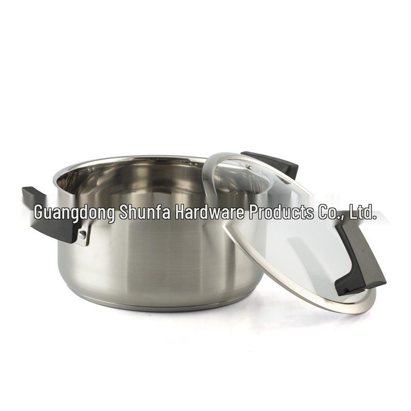 

Shunfa Weijia Yi 24cm Stainless Steel Double-Handle Uncoated Soup Pot with Triple-Layer Base 24 cm