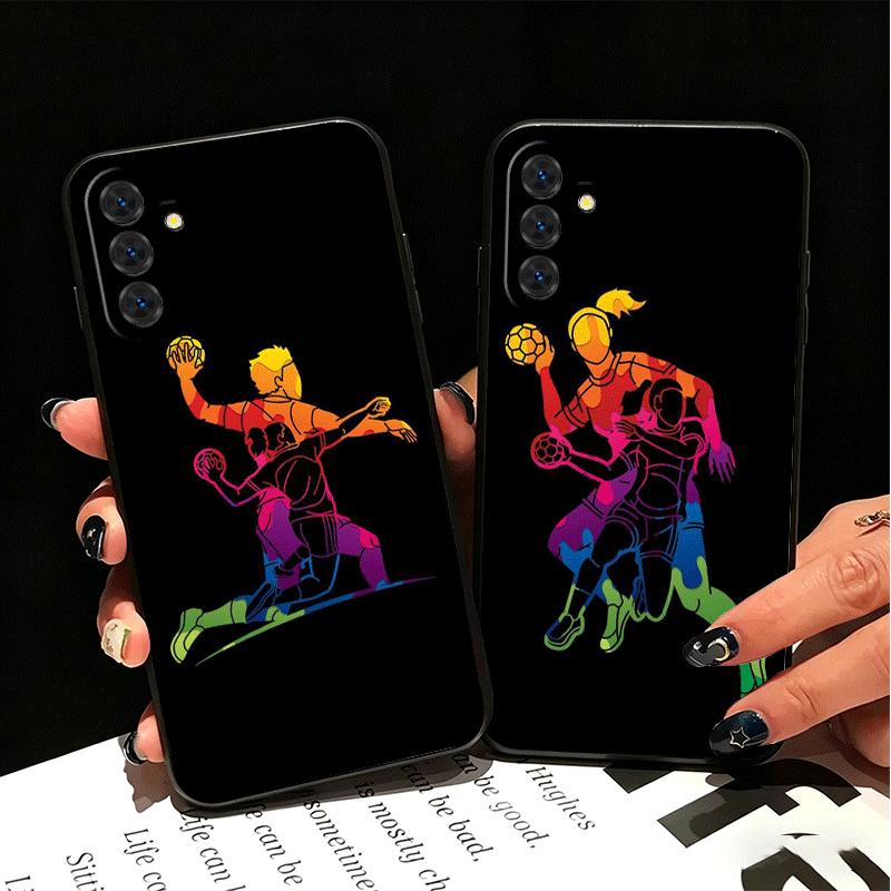 Handball Sport Soft Phone Case for Samsung A17 A37 A57 A16 A26 A36 A56 A15 A25 A35 A55 A14 A24 A34 A54 A13 A23 A33 A53 A52 A12