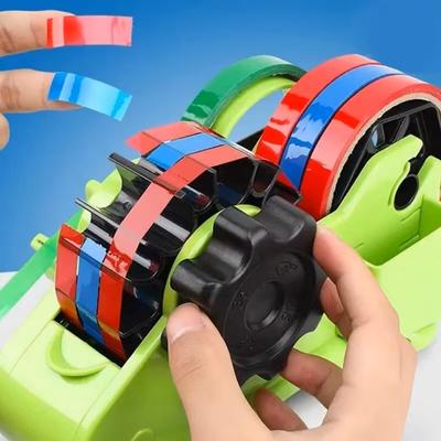 Dispensador Térmico de Fita Semi-Automático Cortador de Fita de Múltiplos Rolos Cortador de Papel de Fita para Corte de Fita de 1,4 polegadas Suprimentos Manuais para DIY Acessório