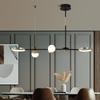 Long chandelier Dining Room Decor design lamp minimalist chandelier Indoor Home Black gold light suspension lamp fixtures