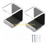 F26C Lot de 2 Supports de Crosse de Hockey avec Coussinets de Protection Construction en Acrylique Designs Réglables Installation Facile Configurations