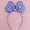 Sequin Large Bow Headband - Children's Sweet Solid Color Hair Accessory