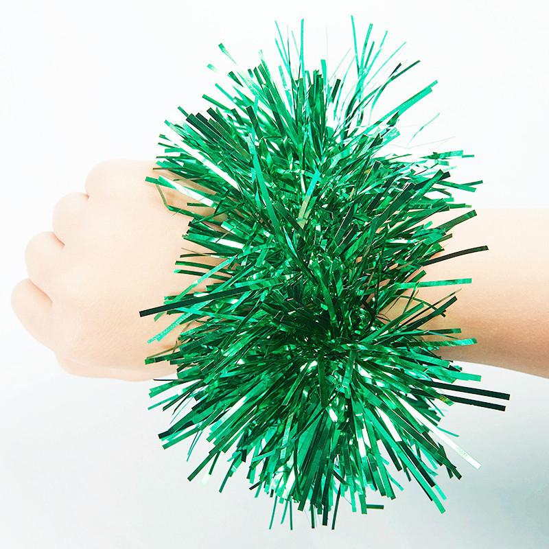 

2 Pcs Apply To Sports Game Pompoms 7 Styles Cheering Flower Ball Performance Dance Wrist Flower Sports Games Bracelet зелёный