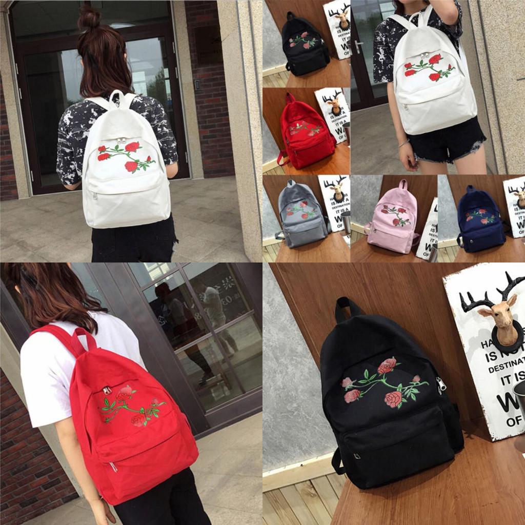 Elegant Women Ladies Canvas Backpack Featuring Durable Material And Comfortable Straps
