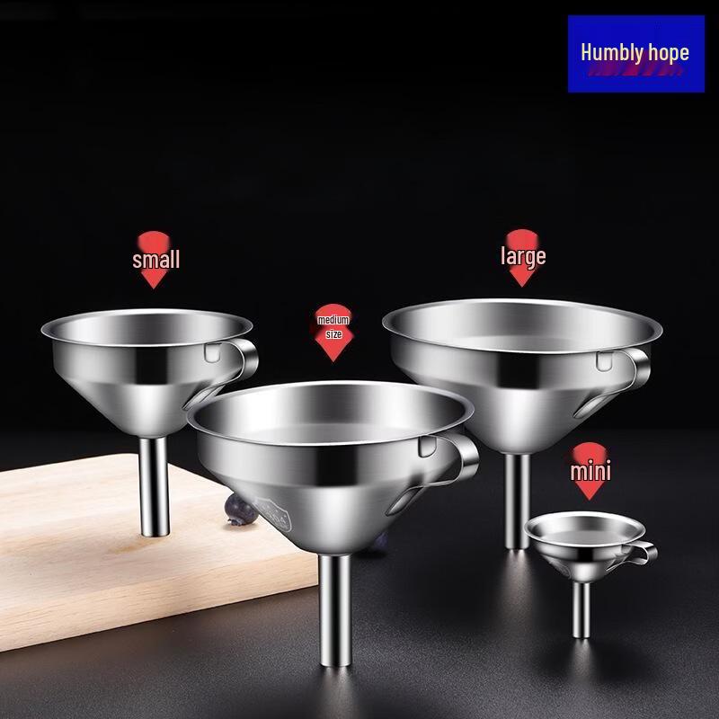 Qianxing 304 Stainless Steel Funnel Set with Filter