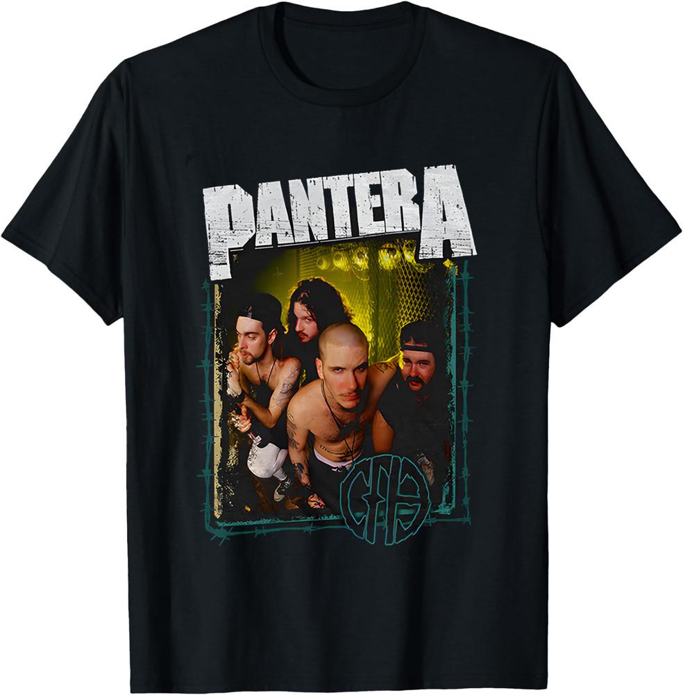 Футболка Pantera Hard Rock Metal, Приталенная футболка с колючей проволокой, Подарок для фанатов, Унисекс футболка L