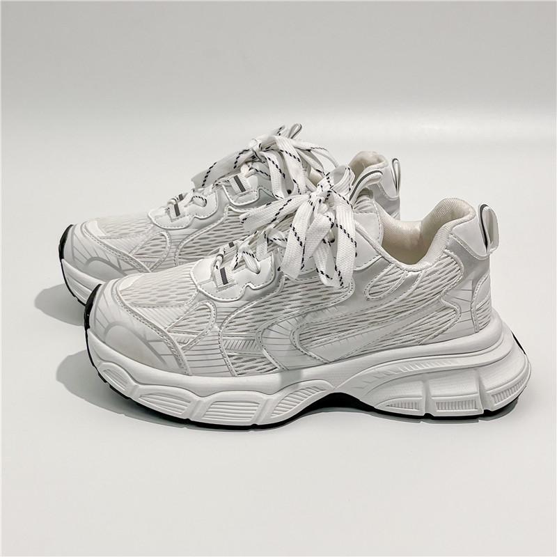 

Модные женские повседневные кроссовки на платформе, женские дышащие кроссовки на плоской подошве с сеткой, летняя спортивная обувь 35-40 40 белый