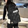 Schoolbag schoolbag for female junior high school students, simple printed bear, large-capacity backpack, new trendy college student couple computer 