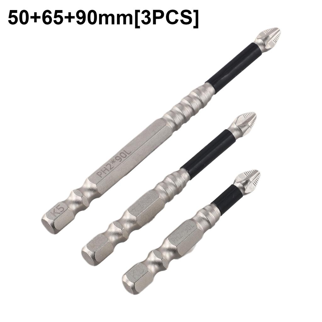 3/4/5 Stück Anti-Rutsch Schraubendreher Bit Set Hohe Härte Kreuz Magnetisch PH2 Schraubendreher Bit Legierter Stahl Anti-Rutsch Bohrer Werkzeuge