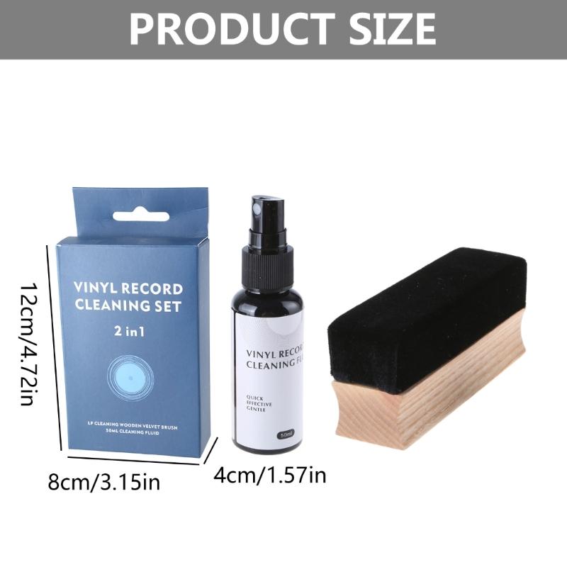 Velvets Cleaning Brush for Vinyls Records AntiStatic Cleaner Removes Dust and Debris