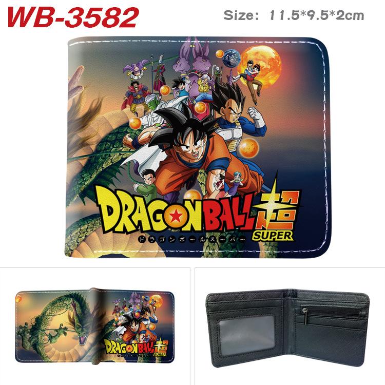 Portfel zapinany na zamek Dragon Ball Z z nadrukiem anime, krótki uchwyt na karty, kolorowa, przenośna portmonetka dla studentów, mężczyzn, kobiet 1 szt.