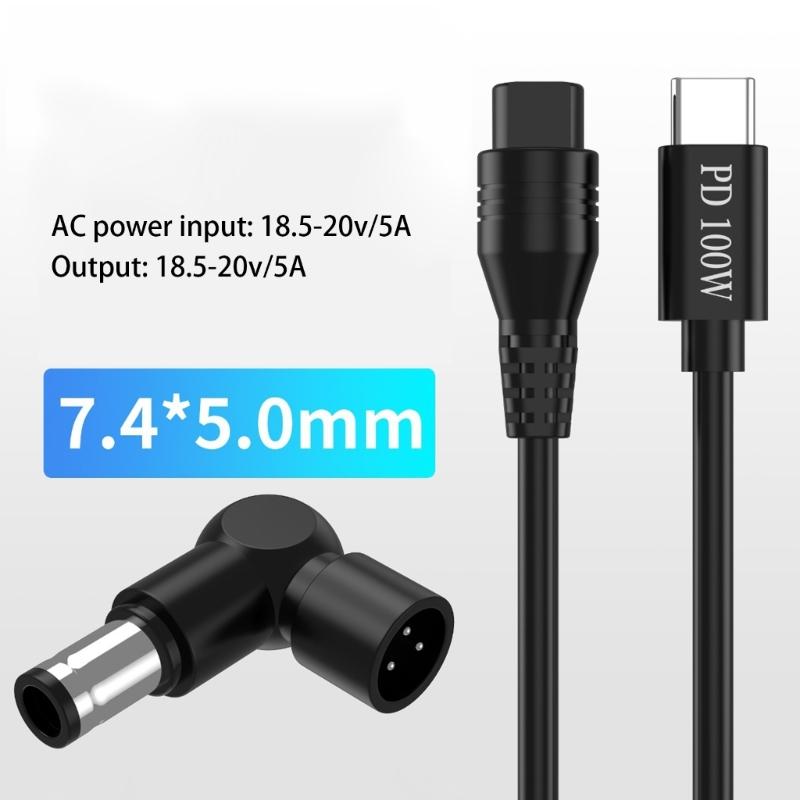 Кабель для быстрой зарядки USB Type C PD100W с 3-контактным разъемом и интеллектуальной системой согласования напряжения