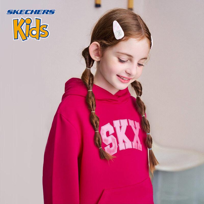 Детская зимняя толстовка с капюшоном и принтом Skechers для девочек 2025 150