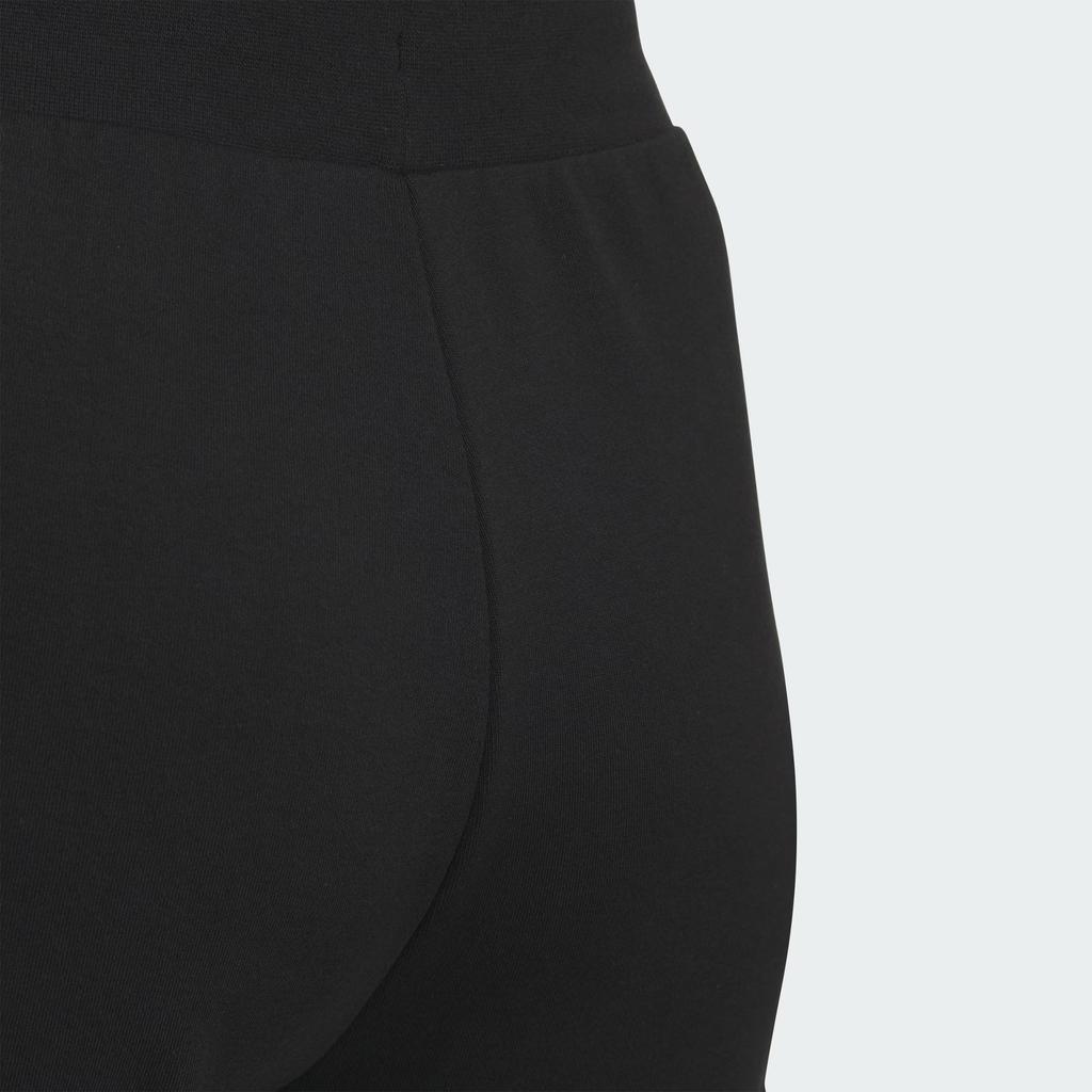 Adidas Sportswear Knit Pants Solid Color Logo Jogger Knit Sports Pants Women Pants Black JE3207