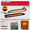 2pcs LED Dynamic Turn Signal Flowing Side Marker Repeater Indicator Light For Ford Mondeo Mk4 IV,Hatchback,Saloon,Estate (BA7)
